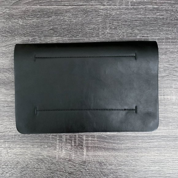 THE LIMITED | 100% Genuine Suede Black Clutch - Picture 4 of 13